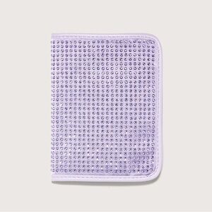 Stoney Clover Lane Purple sparkle Rhinestone Passport Holder $88